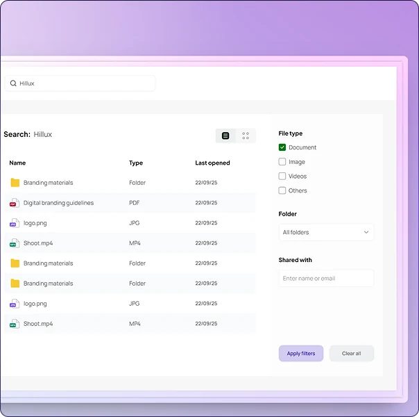 Smart Search and Filtering preview
