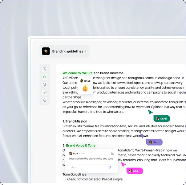 Feedback on Shared Files preview