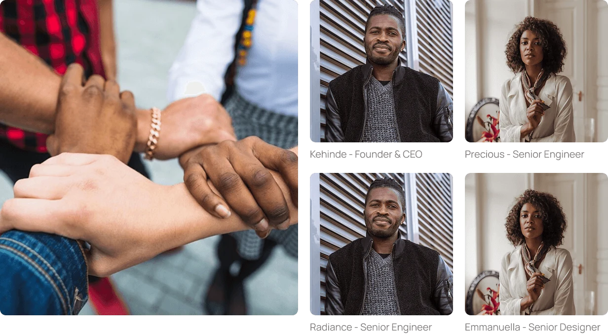 The Oploads AI team members